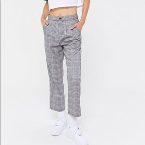 Urban renewal Remnants highrise plaid cropped pant